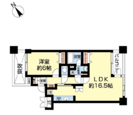 ライオンズマンション広尾南 4階 間取り図