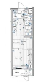 プレミアムキューブ大岡山DEUX 1階 間取り図