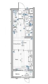 プレミアムキューブ大岡山DEUX 2階 間取り図