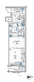 プレミアムキューブ大岡山DEUX 3階 間取り図