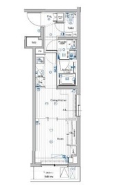 プレミアムキューブ大岡山DEUX 4階 間取り図