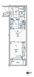 プレミアムキューブ大岡山DEUX 2階 間取り図