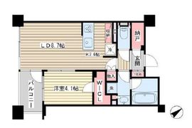 ブリリア武蔵小山id 7階 間取り図