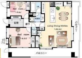 ライオンズマンション渋谷シティ 11階 間取り図