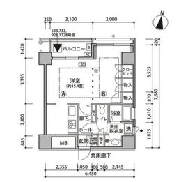 東雲キャナルコートCODAN 18-433 間取り図