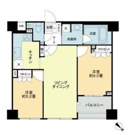 アーバンビュー月島 2階 間取り図