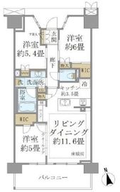 ブリリアシティ西早稲田 11階 間取り図