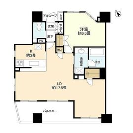セントラルコート武蔵小杉 5階 間取り図