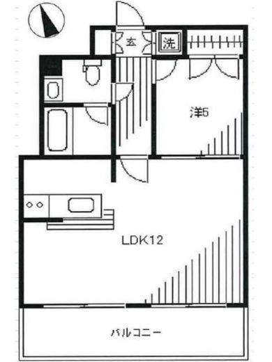 パレステュディオ代々木上原 6階 間取り図