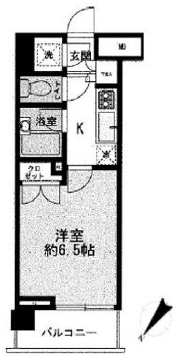 パレステュディオ代々木上原 3階 間取り図
