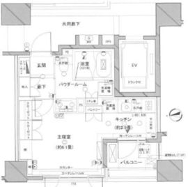 ユニーブル杉並高円寺 4階 間取り図