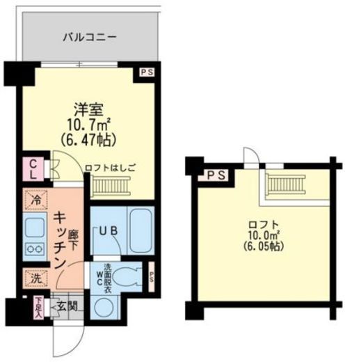 エスティメゾン新中野 404 間取り図