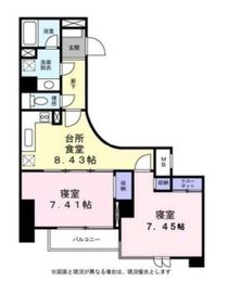 アクトフォルム武蔵小山 301 間取り図