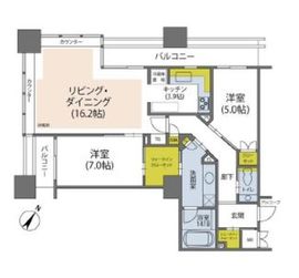 オリゾンマーレ 16階 間取り図