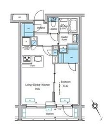 プレディアコート代々木上原 203 間取り図