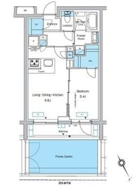 プレディアコート代々木上原 103 間取り図