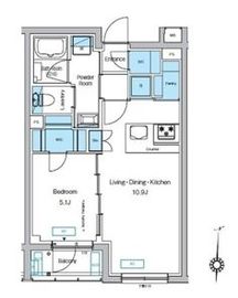 プレディアコート代々木上原 206 間取り図