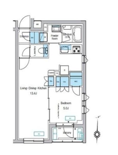 プレディアコート代々木上原 305 間取り図