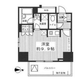 スカイグランデ汐留 11階 間取り図