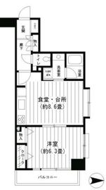 パークヒルズ武蔵小杉 203 間取り図