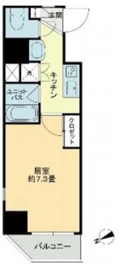 KDXレジデンス文京湯島 2階 間取り図
