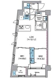 クレヴィアリグゼ西巣鴨 601 間取り図