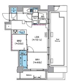 クレヴィアリグゼ西巣鴨 604 間取り図