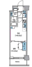 クレヴィアリグゼ西巣鴨 206 間取り図