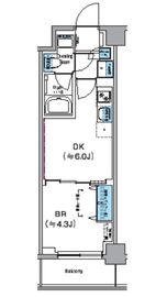 クレヴィアリグゼ西巣鴨 204 間取り図