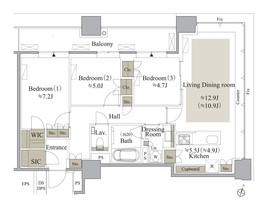 目黒MARCレジデンスタワー 1904 間取り図