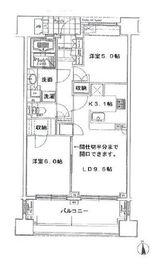 アクシルコート島津山南 702 間取り図