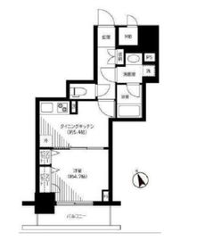 銀座レジデンス伍番館 6階 間取り図