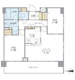 プレミアコンフォート高井戸 404 間取り図