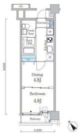 クインテット恵比寿 204 間取り図