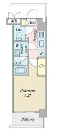 パークサイド早稲田 301 間取り図
