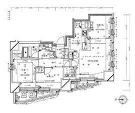 グランスイート四谷エクシア 3階 間取り図