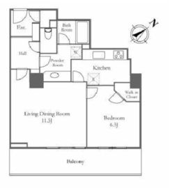 ザ・タワーグランディア 4階 間取り図