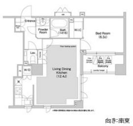 コンフォリア日本橋人形町イースト 308 間取り図