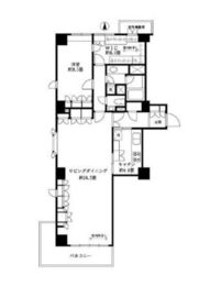 広尾ガーデンヒルズ 8階 間取り図