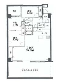 オープンレジデンシア広尾1 1階 間取り図