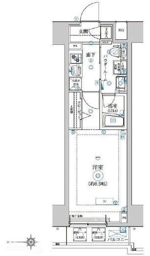 アルテシモラート 12階 間取り図