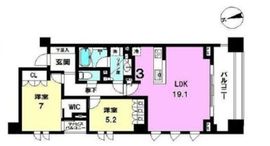 ピアース尾山台 1階 間取り図