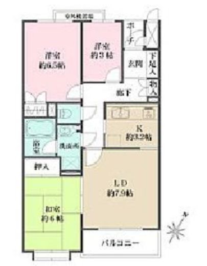 藤和池袋ホームズ 1階 間取り図