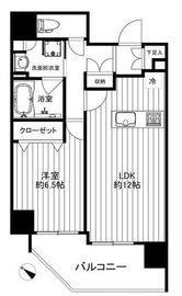 クリアルプレミア八丁堀 6階 間取り図