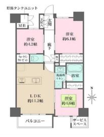 ロジュマン両国 7階 間取り図