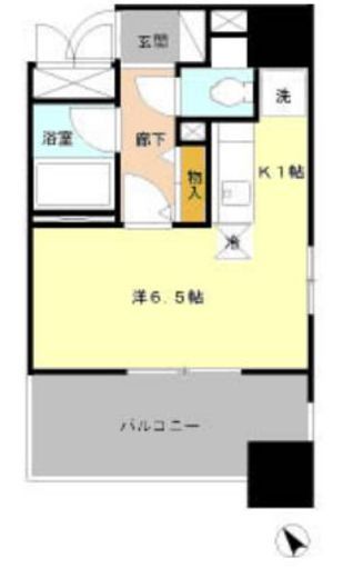 レリシェス日本橋 403 間取り図