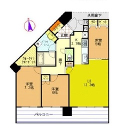 シティタワー品川 28階 間取り図