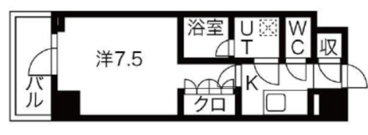 シーズンフラッツ高田馬場リバーサイドサウス 204 間取り図