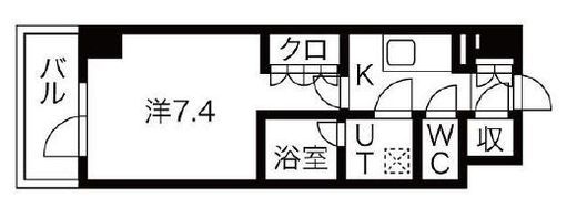 シーズンフラッツ高田馬場リバーサイドサウス 303 間取り図