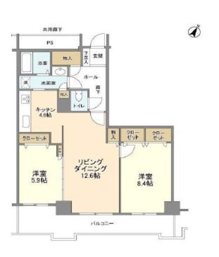 トルナーレ日本橋浜町 37階 間取り図